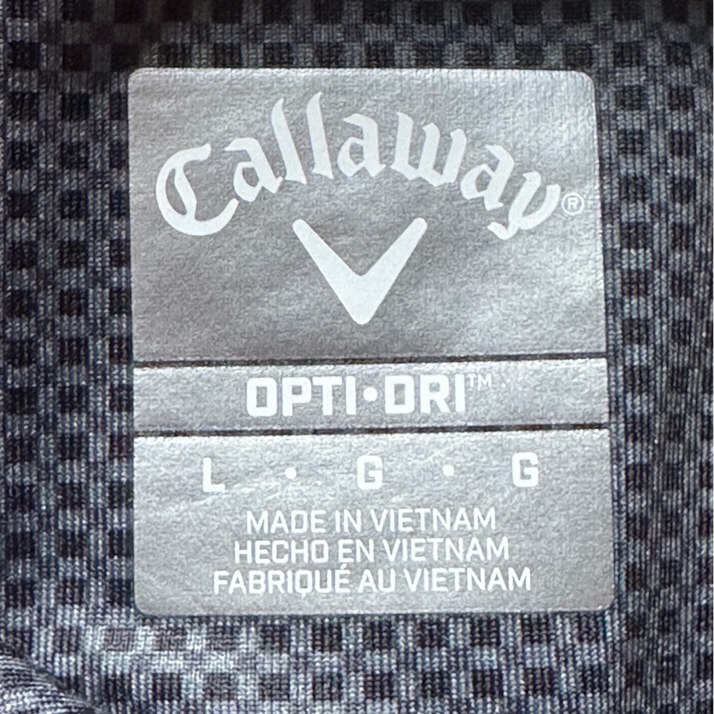 Callaway Polo Shirt Men's Size Large Opti Dri Short Sleeve Golf Polo Pre-Loved - Picture 6 of 7